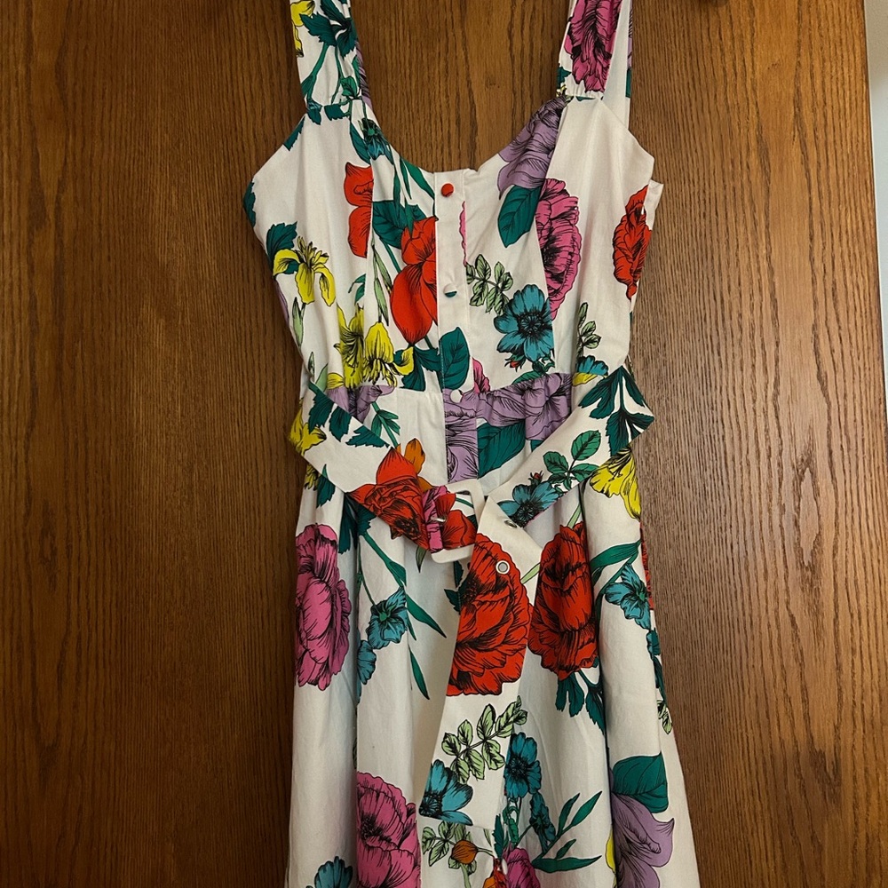 Tinseltown Red Pink Sleeveless Sundress Midi